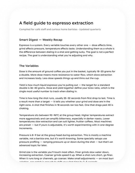 Field guide document